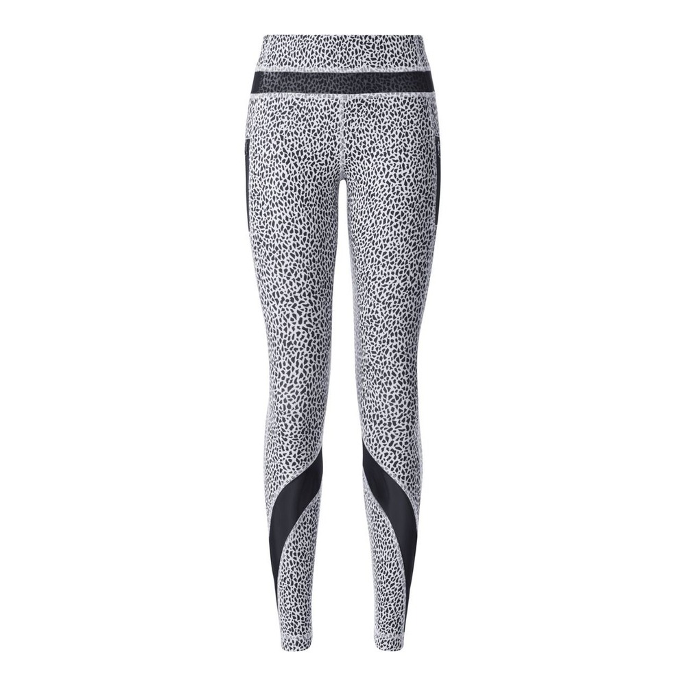 Lululemon Leggings Run Inspire Tight Il Mesh Black White Mesh Workout Pants z0